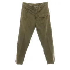 【中古】ジーティーアー G.T.A LORENZO コットンリヨセル ヘリンボーン カジュアルパンツ オリーブ【サイズ50】【メンズ】のサムネイル