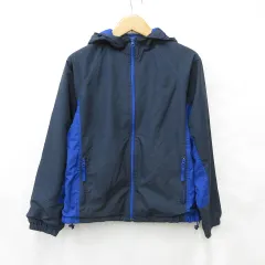 オールドネイビー OLD NAVY マウンテンパーカ ジップアップ フード ライン 紺 青 ネイビー ブルー Sのサムネイル