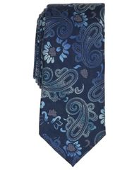 ペリーエリス メンズ アクセサリー ネクタイ Perry Ellis Mens Moreno Paisley Tie Navy ネイビーのサムネイル