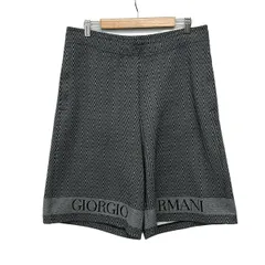 GIORGIOARMANI(ジョルジオアルマーニ) ハーフパンツ サイズ48 M メンズ美品  - ネイビー×白のサムネイル