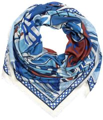 エコー レディース アクセサリー マフラー・ストール・スカーフ Echo Cubists Woven Square Scarf Ultramarineのサムネイル
