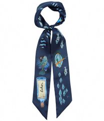エコー レディース アクセサリー マフラー・ストール・スカーフ Echo Lost At Sea Ribboneckerchief Scarf Navy ネイビーのサムネイル