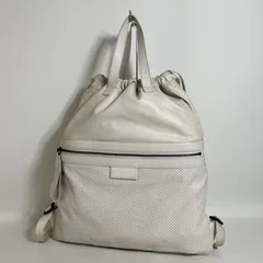 2607-46｜美品｜ボッテガヴェネタ リュック レザー オフホワイトのサムネイル