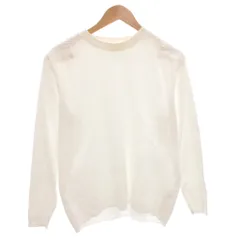 シーケーカルバンクライン ck Calvin Klein リブニット カットソー 切替 長袖 M 白 ホワイト /FF  IBO100のサムネイル