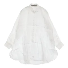 45R/45rpm pate a chou パトアシュ 海コレクション リネン ピンタック 定価110000円 チュニック ホワイト レディース フォーティーファイブアールピーエム【中古】6-0712M♪のサムネイル