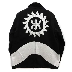 ダブルタップス WTAPS RISING SUN SCREEN 火消し 刺子 刺し子 カバーオール ジャケット 黒 ブラック M ☆AA★のサムネイル