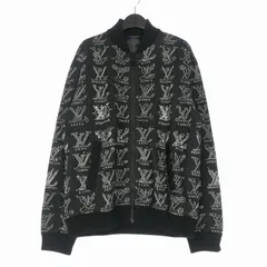 ルイヴィトン LOUIS VUITTON 21SS カートゥーン LVロゴ ジャガード ジップスルー ジャケット ブルゾン 長袖 M ブラック 黒 RM211M ZMH HKY21W 国内正規のサムネイル