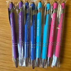 新品 タッチペン付きボールペン 8本 インクは黒  ユニークな言葉のサムネイル