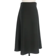 プレインピープル PLAIN PEOPLE Aラインロングスカート スウェット フレアスカート 2 ブラック 黒 H1543US445のサムネイル