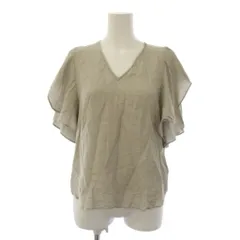 スピック＆スパン ノーブル Spick&Span Noble 24SS ファジーリネンラッフルブラウス シャツ 半袖 F グレー 24051240107120 /BMのサムネイル