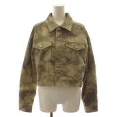 ファーファー furfur 26SS 刺繍クロップドシャツジャケット 上着 F カーキ 迷彩柄 長袖 RWFJ261094 /RRのサムネイル
