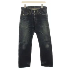 ドゥニーム DENIME デニムパンツ ジーンズ USE加工 ウォッシュ加工 ストレート カットオフ 30 紺 ネイビー /HNのサムネイル