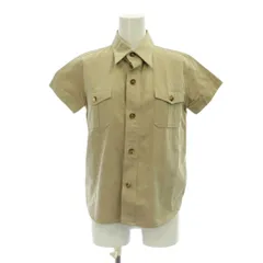 アーペーセー A.P.C. シャツ ブラウス S ベージュ 無地 半袖 レギュラーカラー /JP ■MAのサムネイル