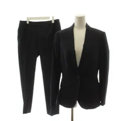 ザ・スーツカンパニー THE SUIT COMPANY スーツ セットアップ テーラードジャケット シングル パンツ スラックス ストライプ 40 42 紺 ネイビー /AN ■MAのサムネイル