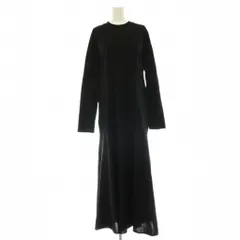 アストラット ASTRAET コットン テンジク ハイネック フレアワンピース ロング 長袖 ブラック /ES ■OSのサムネイル