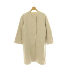 イエナ IENA C/L/P ノーカラーコート ロング リネン混 34 ベージュ /HK ■OSのサムネイル