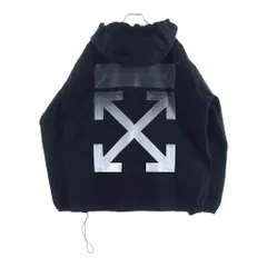 OFF-WHITE (オフホワイト) 18AW ×DOVER STREET MARKET ドーバーストリートマーケット バックアロー刺繍 コットン フーデッドジャケット ブラック OMEA152F18272136のサムネイル
