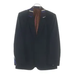 NUMBER (N)INE (ナンバーナイン) 03AW ARCHIVE カート期 TAILORED SCHOOL JACKET ストライプ切替 裏ペイズリー 1B テーラードスクールジャケット ブラック アーカイブのサムネイル