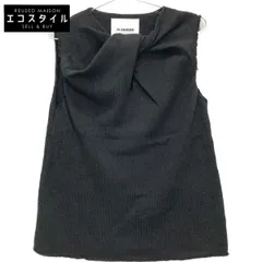 JILSANDER　ジルサンダー　JSWS751308 ブラック ニット ノースリーブカットソー　34のサムネイル