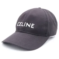 CELINE (セリーヌ) ロゴエンブロイダリー 6パネル ベースボールキャップ 帽子 ブラック2AUS9242N.38NOのサムネイル