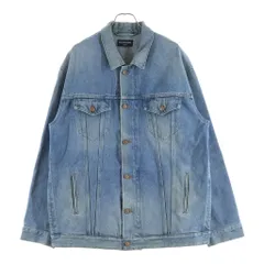 BALENCIAGA (バレンシアガ) 20AW Denim Oversized Zip-Up Jacket デニムオーバーサイズジップアップジャケット インディゴ 657602 TDW15のサムネイル