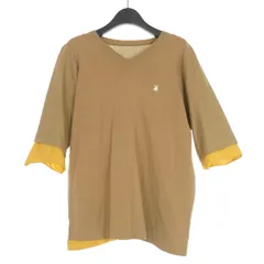ミハラヤスヒロ MIHARA YASUHIRO Vネック レイヤードTシャツ カットソー F ベージュ/イエロー アーカイブ 旧タグ  71153847のサムネイル