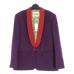 ディースクエアード DSQUARED2 23AW ショールカラージャケット ブレザー 38 パープル/レッド S75BN0859 国内正規のサムネイル
