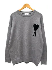 Ami Alexandre Mattiusi (アミアレクサンドレマテュッシ) ハートロゴ クルーネックニット A21FK009.016 XL グレー メンズ/025のサムネイル