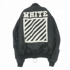 オフホワイト OFF WHITE 16AW バックプリント ボンバージャケット ブルゾン 長袖 XS ブラック 黒のサムネイル