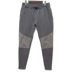 エーケーエム AKM デュアルウォーム ポリエステル バイカー スキニー スウェット パンツ DUAL WARM / POLYESTER BIKER SKINNY P338 ALR024 グレー Mのサムネイル