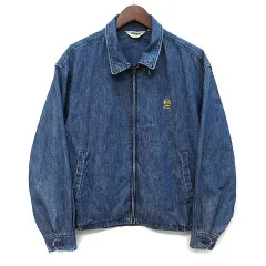 ラングラー WRANGLER デニム スイングトップ ハリントンジャケット ブルーベルロゴ刺繍 M 日本製 90s ヴィンテージのサムネイル