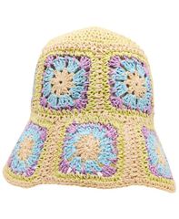 スティーブ マデン レディース アクセサリー 帽子 Steve Madden Bright Straw Bucket Hat Natural Multi マルチカラーのサムネイル