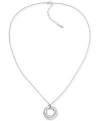カルバンクライン レディース アクセサリー ネックレス・チョーカー・ペンダントトップ レース Calvin Klein GoldTone CK Spiral Pendant Necklace 22 2のサムネイル