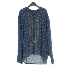 パームエンジェルス PALM ANGELS 24SS Paisley Print Bowling Shirt  ペイズリー柄シャツ オープンカラーシャツ 長袖 46 ブルー 青 PMGE034S24FAB0024646のサムネイル