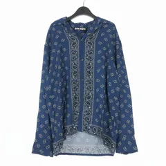 パームエンジェルス PALM ANGELS 24SS Paisley Print Bowling Shirt ペイズリー オープンカラーシャツ 長袖 44 ネイビーブルー 青 PMGE034S24FAB0024646のサムネイル