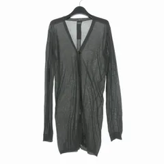 リックオウエンス Rick Owens 11SS ANTHEM期 ニットカーディガン セーター 長袖 L DKSH チャコール 国内正規のサムネイル