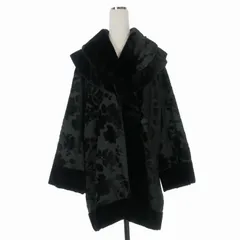 ケンゾー KENZO 80-90's フロッキープリント コート ジャケット 長袖 M ブラック 黒 3072009 国内正規のサムネイル