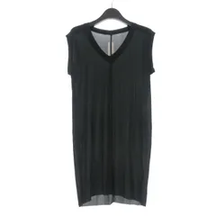 リックオウエンス Rick Owens 20SS Forever Elongated Top Vネック ノースリーブカットソー 40  黒 ブラック RP20S1102-BZ 国内正規のサムネイル