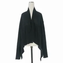 リックオウエンス Rick Owens 13SS ISLAND期 ドレープ プリーツ ニット カーディガン 長袖 S ブラック 黒 国内正規のサムネイル
