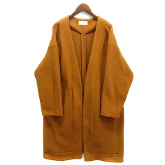 アズールバイマウジー AZUL by moussy シングル ノーカラー ガウン 羽織 コート キャメル L 250CSZ30-005Iのサムネイル