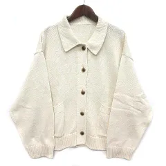 ネストローブ nest Robe 2026SS 5G ハイツイスト コットン ニット ジャケット オフシロ F 01261-1141 美品のサムネイル