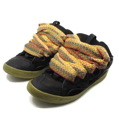 ランバン LANVIN カーブ Curb スニーカー レザー FM-SKRK11-DRA2-A20 ブラック 黒 45 約29.5cmのサムネイル