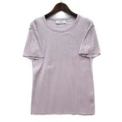 アストラット ASTRAET リブ ショートスリーブ プルオーバー Tシャツ トップス スモーキーパープルのサムネイル