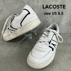 LACOSTE ラコステ 26.5cm L001 123 7 SMA 745SMA0126147 スニーカー ローカット コートシューズ カジュアル 靴 ワニロゴ ホワイト 白 シロ モノトーン バイカラー ★ ■■のサムネイル