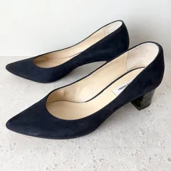 【美品】オデットエオディール Odette e Odile パンプス ネイビー ベージュ ホワイト ブラック グリーン ポインテッドトゥ チャンキーヒール レディース 靴 上品 エレガント 通勤 オフィス ビジネス フォーマル 結婚式 パーティー きれいめのサムネイル