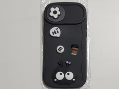 ★可愛い 3D まっくろくろすけ スマホケース iPhone 15 Plus 用 ケース コーヒー アイフォン 15 Plus 用 ケース シリカゲル保護カバー スマホ 傷つきにくさを向上のサムネイル