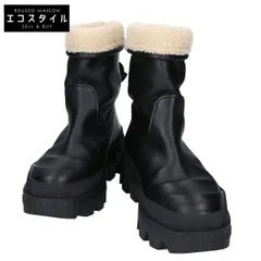 MONCLER　モンクレール　【美品】MOSCOVA モスコバ ボアライニング エンボスロゴチャーム レザー ショートブーツ　37のサムネイル