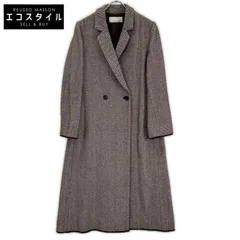 Plage　プラージュ　18AW ブラウン ウール混 ヘリンボーン コート　38のサムネイル