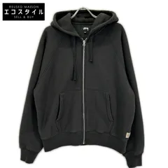 stussy　ステューシー　25SS 118571 チャコール Raglan Relaxed Zip Hoodie 裏起毛ジップフーディ　Lのサムネイル