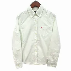 ポロジーンズ ラルフローレン POLO JEANS ストライプ オックスフォード ボタンダウン シャツ 長袖 ライトグリーン Sのサムネイル